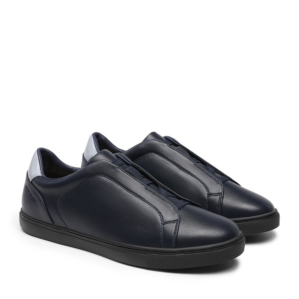 Men's Fashionable Low-Top Sneakers - DARK BLUE - 2